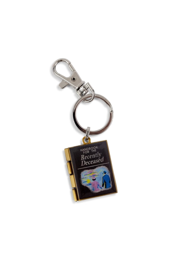 Handbook For The Recently Deceased Metal Locket Keychain