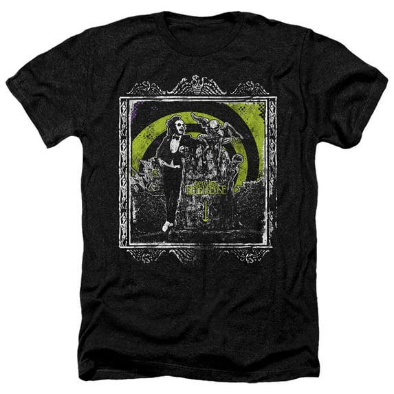 Beetlejuice - Here Lies - Heather Short Sleeve Shirt - Large