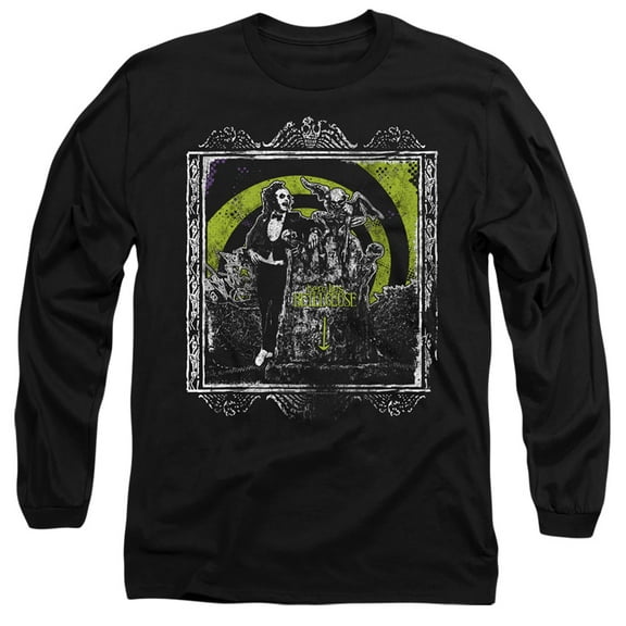 Beetlejuice - Here Lies - Long Sleeve Shirt - X-Large