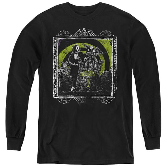 Beetlejuice - Here Lies - Youth Long Sleeve Shirt - Large