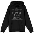 thumbnail image 1 of Beetlejuice I Myself Am Strange And Unusual Long Sleeve Men's Black Hooded Sweatshirt-4XL, 1 of 4
