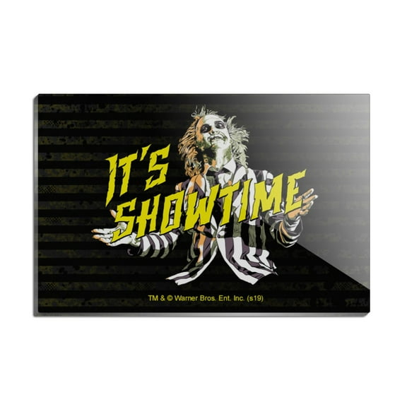 Beetlejuice It's Showtime Rectangle Acrylic Fridge Refrigerator Magnet