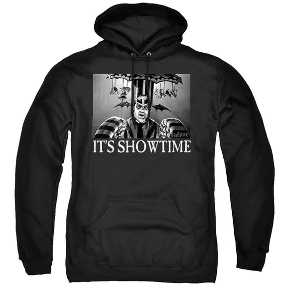 Beetlejuice It's Showtime Unisex Adult Pull-Over Hoodie,Showtime, X-Large