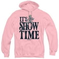 thumbnail image 1 of Beetlejuice Its Showtime Text Unisex Adult Pull-Over Hoodie,Pink, X-Large, 1 of 6