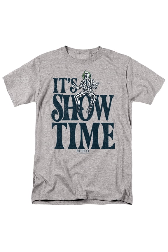 Its Showtime Text Unisex Adult T-Shirt, Athletic Heather, Large