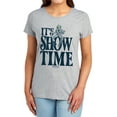 thumbnail image 1 of Beetlejuice Its Showtime Text Women's T Shirt,Athletic Heather, Small, 1 of 6