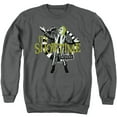 thumbnail image 1 of Beetlejuice Its Showtime Unisex Adult Crewneck Sweatshirt,Charcoal, X-Large, 1 of 1