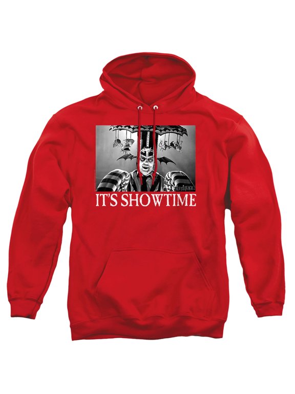 Its Showtime Unisex Adult Pull-Over Hoodie,Red, Large