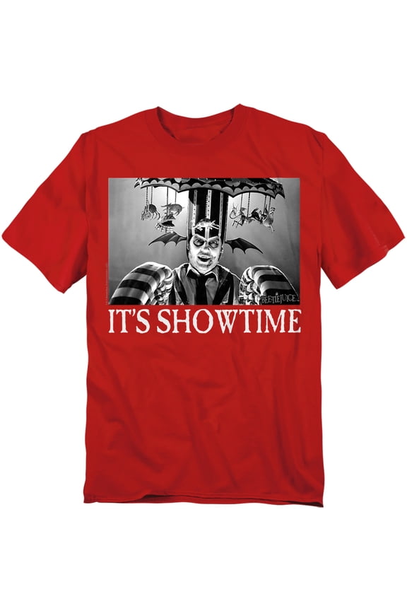 Its Showtime Unisex Adult T-Shirt, Red, X-Large