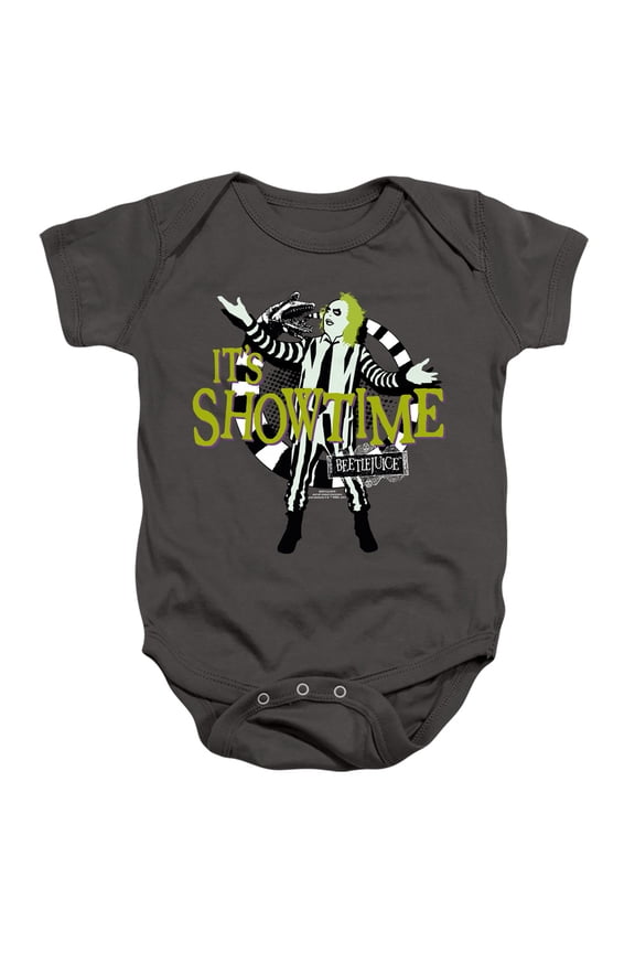 Its Showtime Unisex Infant Snap Suit for Baby (12 Months) Charcoal