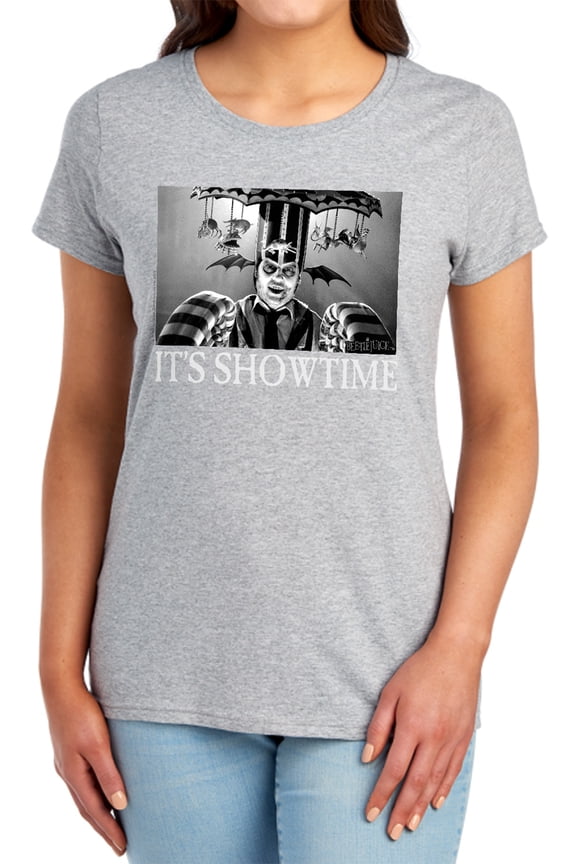 Its Showtime Women's T Shirt,Athletic Heather, Large