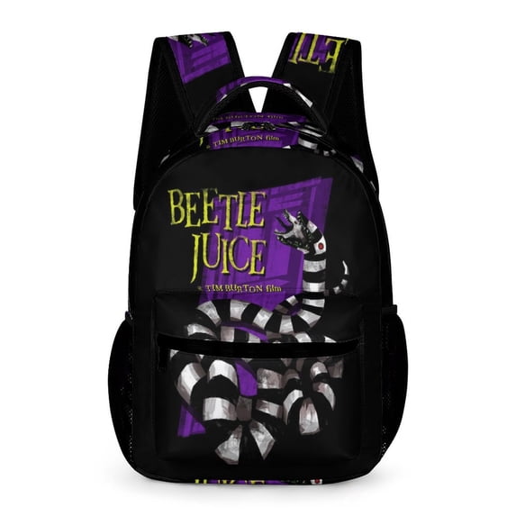 Beetlejuice Backpacks Cute School Bag Bookbag Casual Daypack Outdoor Travel Back Pack
