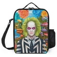 thumbnail image 1 of Beetlejuice Lunch Bag, Reusable Portable Lunch Tote Bag for Work Picnic, Insulated Thermal Lunch Box, Keep Food Fresh, 9.8x7.9x3.1 Inch, 1 of 8