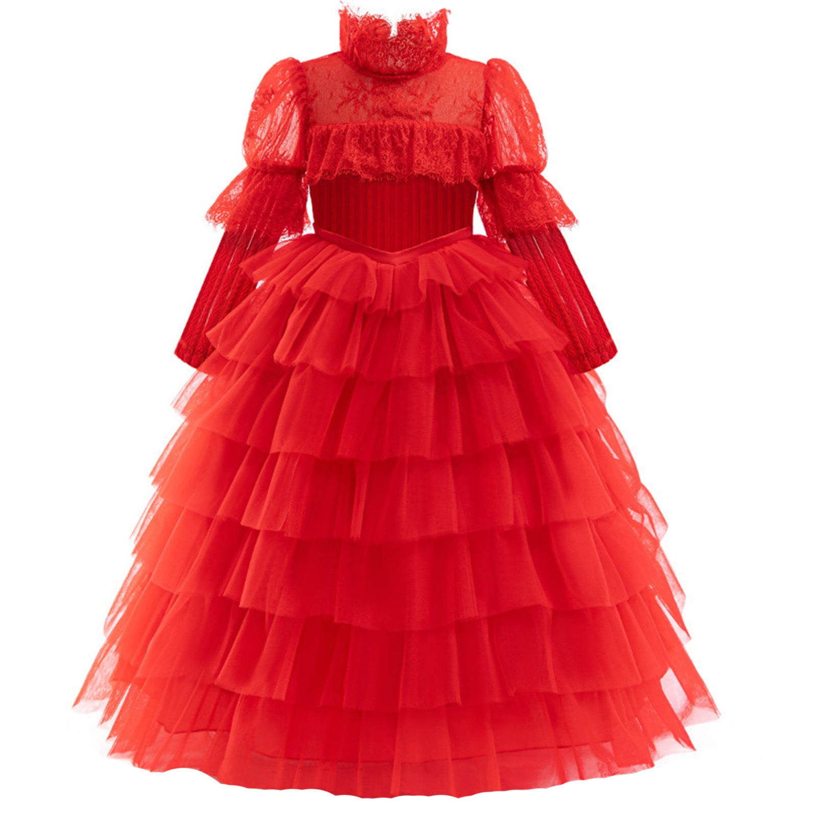 Beetlejuice Lydia Deetz Costume Women Beetle Bride Wedding Dress Gothic