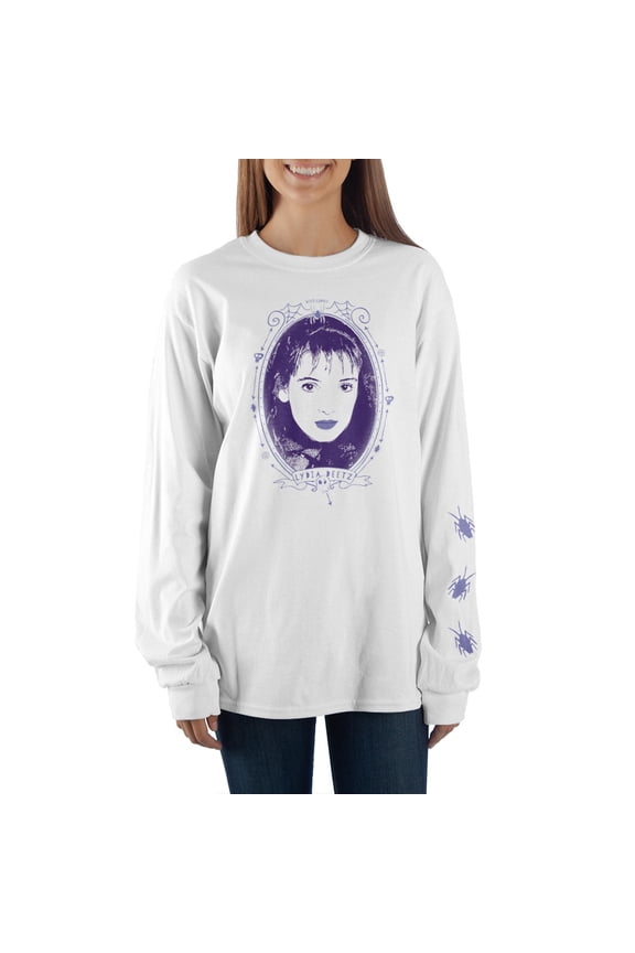 Beetlejuice Lydia Deetz Long Sleeve Tee Shirt-Large