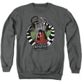 thumbnail image 1 of Beetlejuice Lydia With Worms Unisex Adult Crewneck Sweatshirt,Charcoal, X-Large, 1 of 1