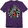 thumbnail image 1 of Beetlejuice Lydia with Worms Unisex Adult T-Shirt, Purple, 4X-Large, 1 of 7