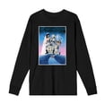 thumbnail image 1 of Beetlejuice Mansion Key Art Adult Black Crew Neck Long Sleeve Tee-Medium, 1 of 7