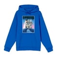 thumbnail image 1 of Beetlejuice Mansion Key Art Adult Blue Long Sleeve Hoodie-Small, 1 of 3