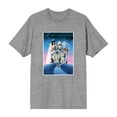 thumbnail image 1 of Beetlejuice Mansion Key Art Men's Heather Gray Crew Neck Short Sleeve Tee-Medium, 1 of 2