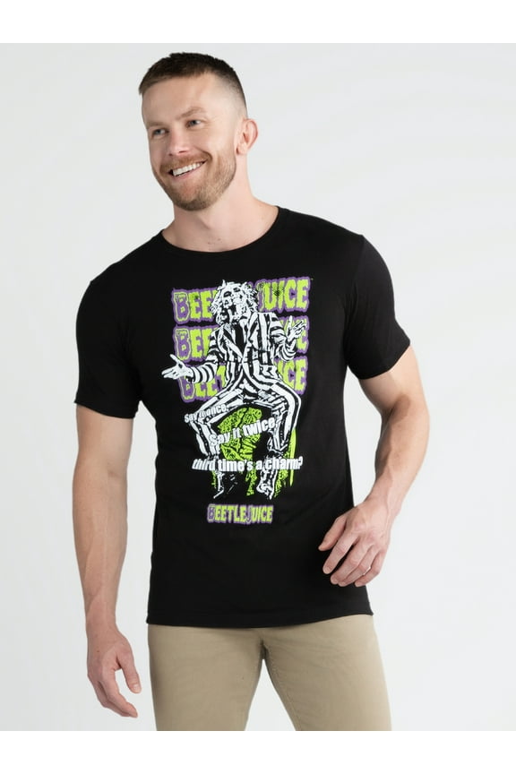 Men's & Big Men's Cotton Graphic Tee, Sizes S-3XL