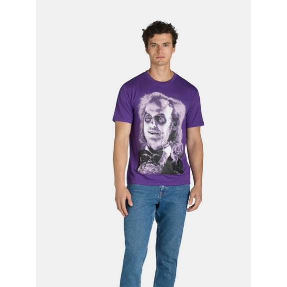 Beetlejuice Men's and Big Men's Graphic Tee with Short Sleeves, Sizes XS-3XL