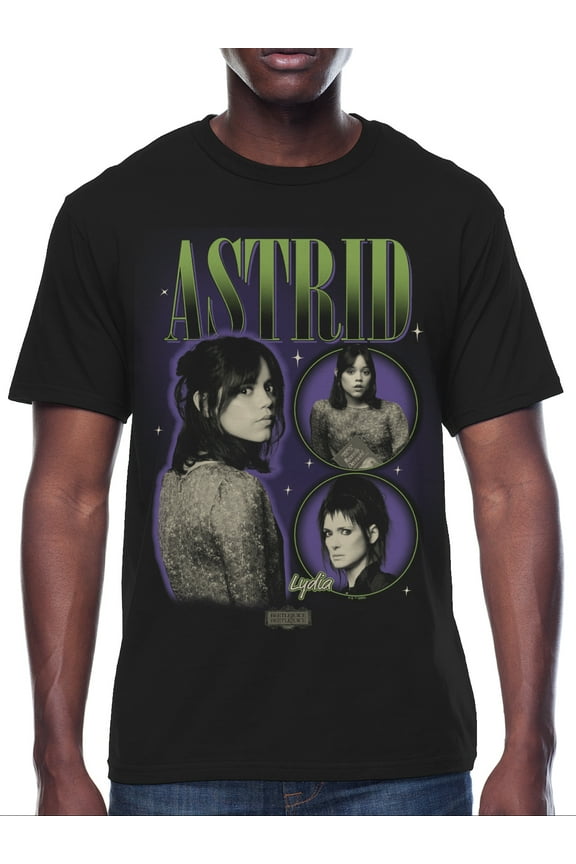 , Mens Graphic Print Short Sleeve Tee, Astrid Cover, Sizes S-3XL