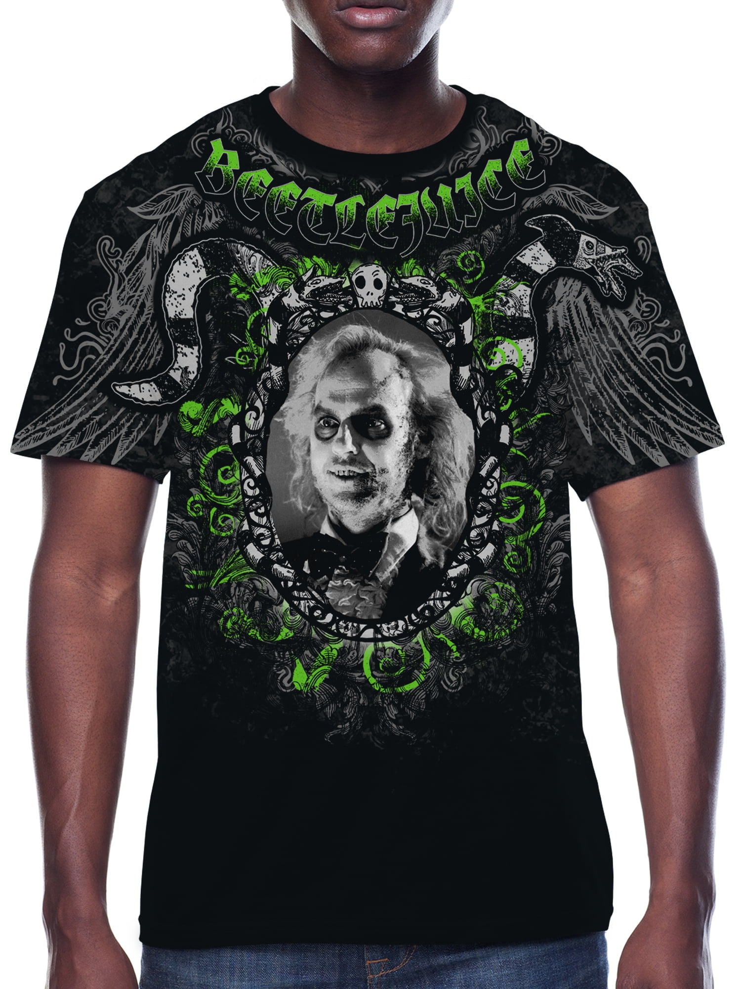 Beetlejuice Oversized Art Graphic Tee - 3XL Sizes - Walmart.com