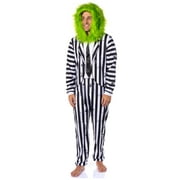 PJAMMY Beetlejuice Mens' Halloween Movie Character Union Suit Costume Sleep Pajama