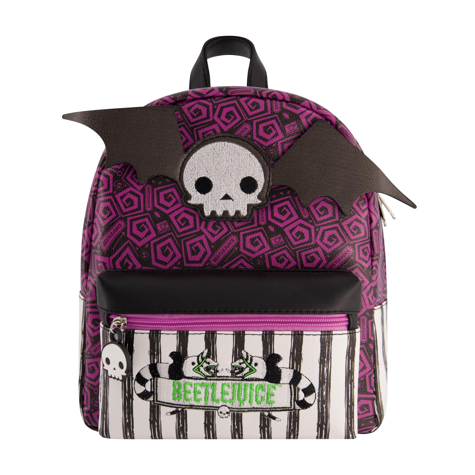 beetlejuice mini backpack walmart Beetlejuice Mini Backpack, Small Travel Bag Purse for Men and Women, Adjustable Shoulder Straps, Multi, 11 Inch, Adult Unisex, Purple