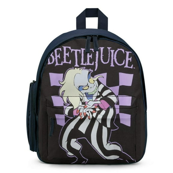 Beetlejuice Mini Backpacks Cute Cartoon Casual Small Bookbag Fashion Laptop Bag Daypack for Travel Hiking School