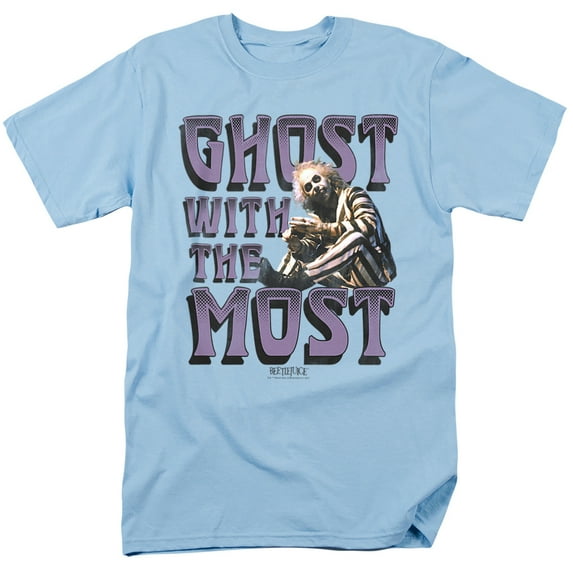 Beetlejuice Most Unisex Adult T-Shirt, Light Blue, Large