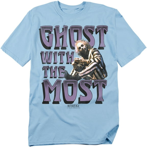 Beetlejuice Most Unisex Adult T-Shirt, Light Blue, Medium