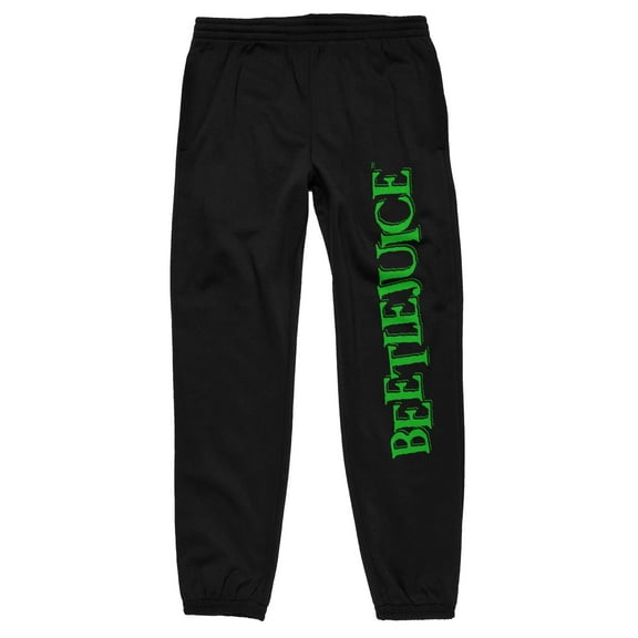 Beetlejuice Movie Title Logo Men's Black Jogger Pants-XL