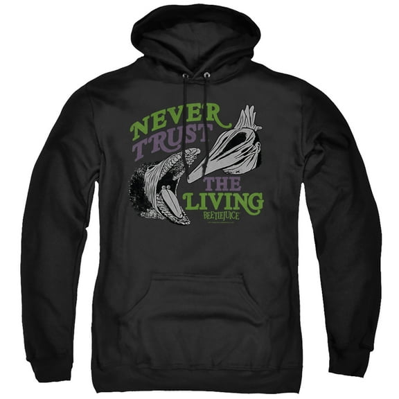 Beetlejuice Never Trust Unisex Adult Pull-Over Hoodie,Never Trust, Large