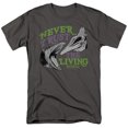 thumbnail image 1 of Beetlejuice Never Trust Unisex Adult T-Shirt, Charcoal, 4X-Large, 1 of 6