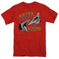 thumbnail image 1 of Beetlejuice Never Trust Unisex Adult T-Shirt, Red, 4X-Large, 1 of 6