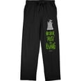 thumbnail image 1 of Beetlejuice Never Trust the Living Men's Black Drawstring Sleep Pajama Pants -3XL, 1 of 3