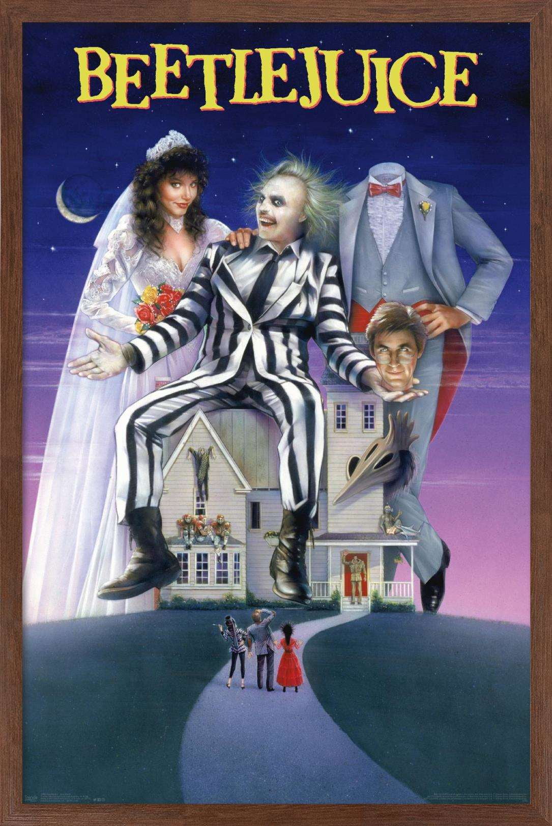 Beetlejuice - One Sheet Wall Poster, 14.725" x 22.375", Framed