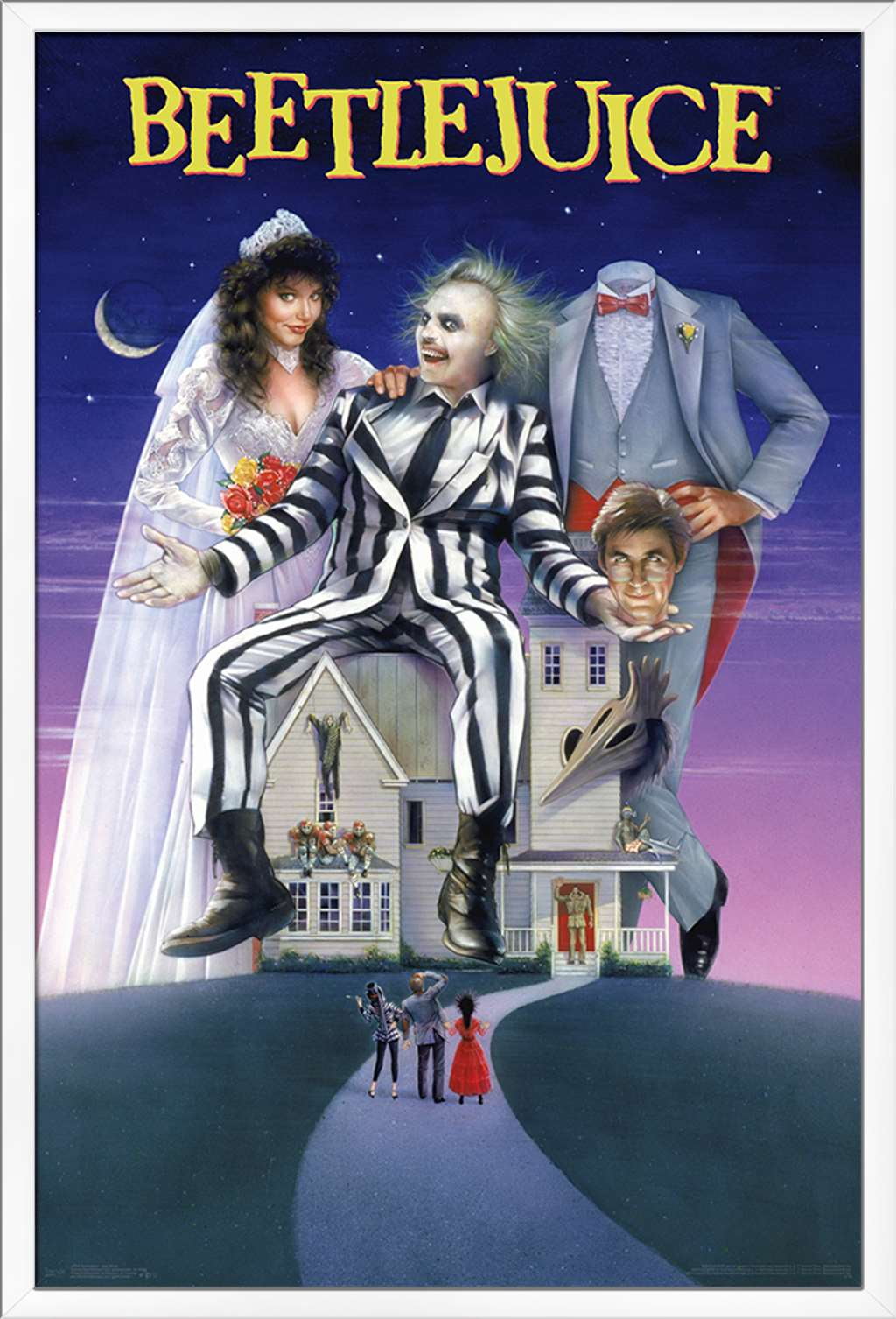 Beetlejuice - One Sheet Wall Poster, 22.375" x 34", Framed