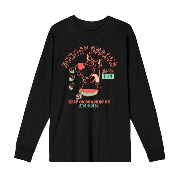 Beetlejuice Sandworm Desert Door Adult Black Crew Neck Long Sleeve Tee-XL
