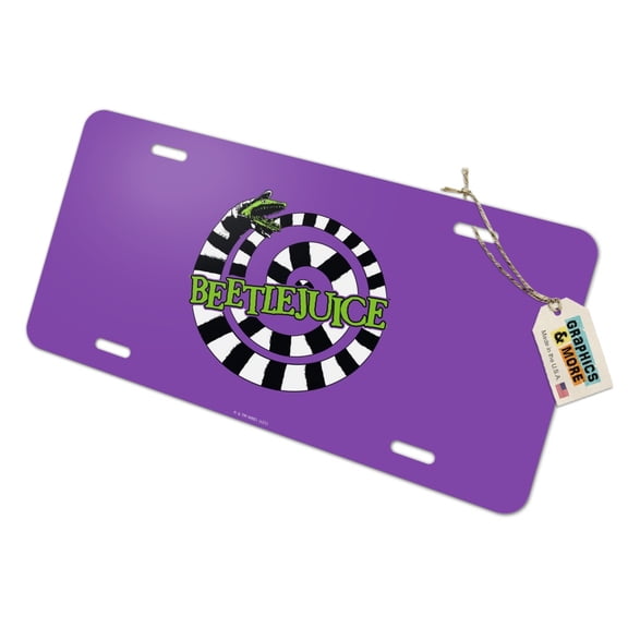 Beetlejuice Sandworm Logo Novelty License Plate