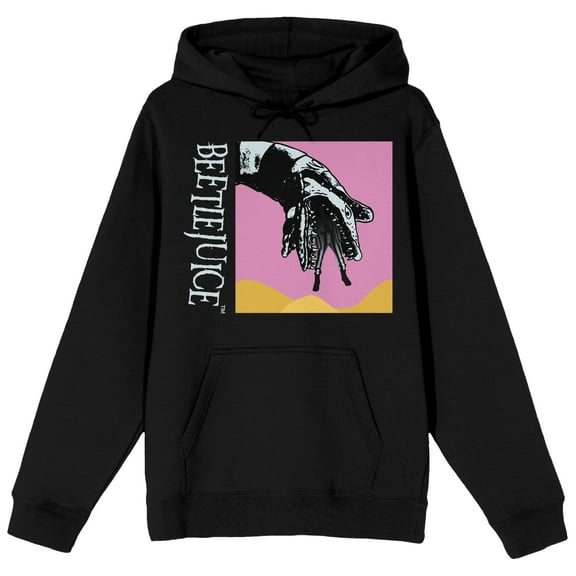 Beetlejuice Sandworm Long Sleeve Men's Black Hooded Sweatshirt-6XLB