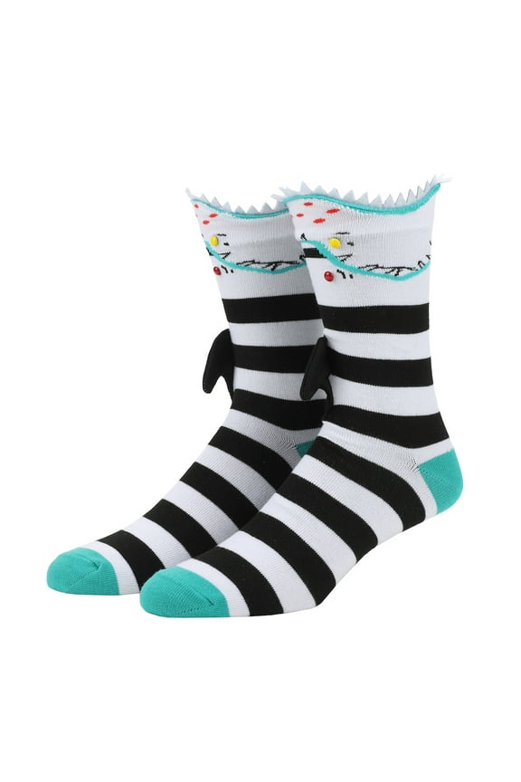 Beetlejuice Sandworms Men's Casual Crew Socks