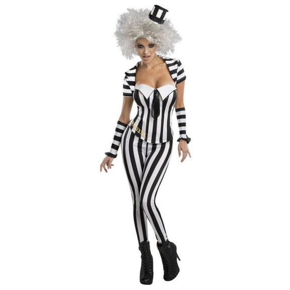 Beetlejuice Sassy Beetlejuic Women's Halloween Fancy-Dress Costume for Adult, XS