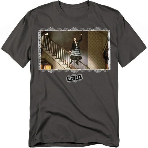 Beetlejuice Shake Shake Shake Unisex Adult T-Shirt, Charcoal, Large