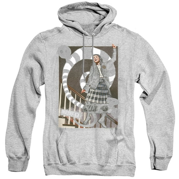 Beetlejuice Shake Snake Unisex Adult Pull-Over Hoodie,Athletic Heather, 2X-Large