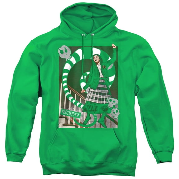 Beetlejuice Shake Snake Unisex Adult Pull-Over Hoodie,Kelly Green, 2X-Large