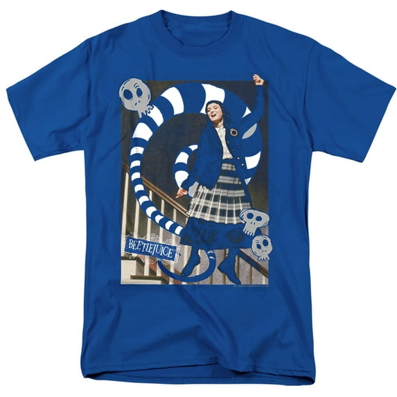 Beetlejuice Shake Snake Unisex Adult T-Shirt, Royal, Small