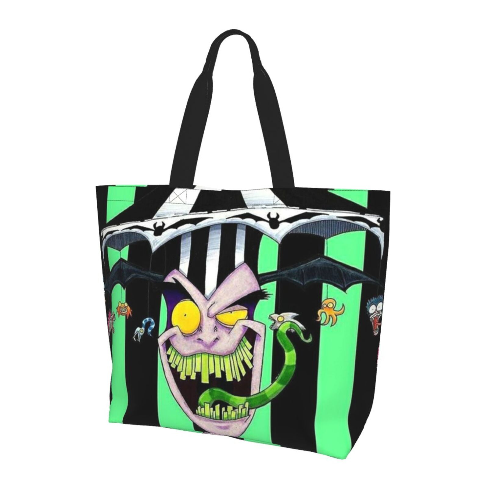 CPFUYMI Beetlejuice Shoulder Bag Durable Reusable Grocery Bags Shopping Tote Bag for Women